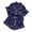 Dark Blue#9527, variant on BOOMNY Women's Pajama Set 2 Peice Pajamas for Women Set Casual Graphic Short Sleeve Buttons Pjs Tops Shorts Sleepwear Outfit Cozy Soft Homewear Loungewear