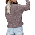 thumbnail image 2 of HOTAPEI Elegant Sweater for Women Deep V Neck Jumper Long Sleeve Pullover Sweaters Knitted Wrap Tops, 2 of 5