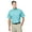 Aqua, variant on BlueGeneration Mens Short Sleeve Easy Care Poplin - Light Blue Small Solid