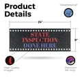 thumbnail image 2 of State Inspection Done Here Vinyl Decal 24 Inch x 9 Inch Weatherproof Heavy-Duty Adhesive Backing | Reliable Auto Services, Professional Checks, Affordable Pricing | Made in USA, 2 of 6