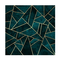 Trademark Fine Art Elisabeth Fredriksson  Deep Teal Stone Canvas Wall Art