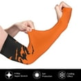 thumbnail image 2 of Kdxio Halloween With Black Bats Print UV Sun Protection Arm Sleeves - Tattoo Cover Up - Basketball Arm Sleeve UPF 50 Cooling for Men Women, 2 of 6