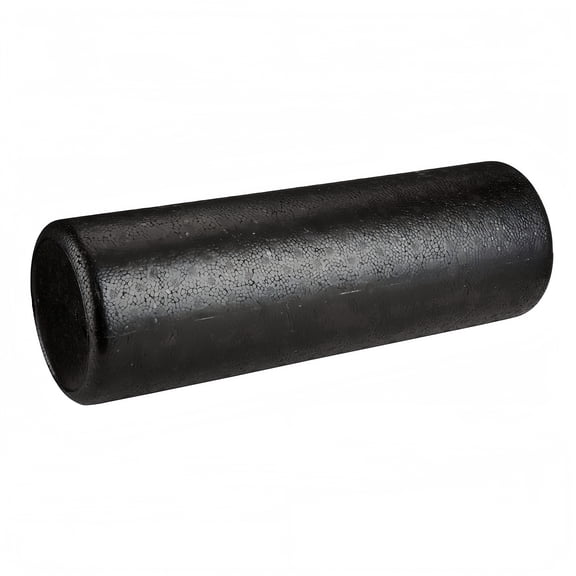18 Inch High Density Black Foam Roller, Deep Tissue Massage Muscle Roller for Myofascial Release, Back Ache Relief, Yoga, Pilates, Gym Workouts and Physical Therapy Use