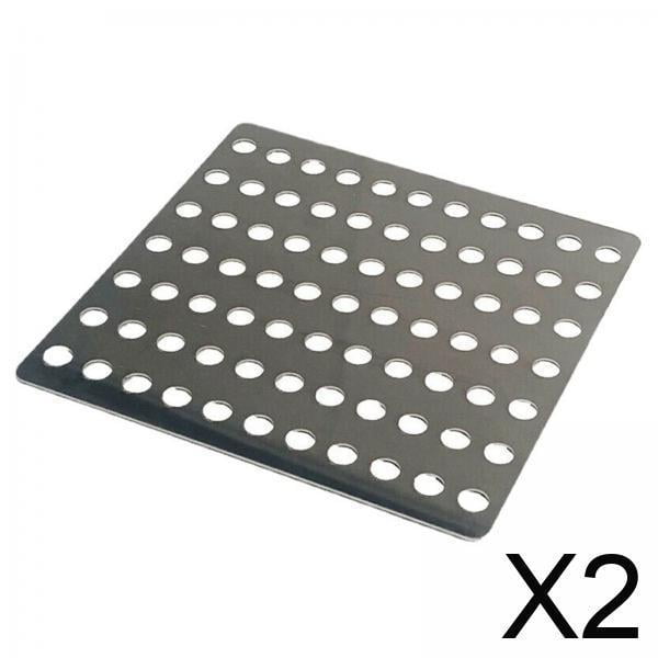 Cubierta de drenaje de piso Soledad escurridor de ducha para Recogedor de Pelo 150 mm x 150 mm paquete de 2
