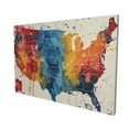 thumbnail image 3 of 16x24 inch Canvas For Painting Colorful Map Of America Graffiti,Rustic Living Room,Study,Living Room,Kitchen Wall Decor Prints,Gift For Map Lovers,Modern Style Map Of America Graffiti Poster, 3 of 6