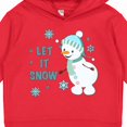 thumbnail image 3 of Inktastic Let It Snow Snowman Toddler Hoodie, 3 of 4