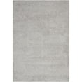 thumbnail image 2 of Nourison Malibu Shag Solid Shag Silver Grey 6'7" x 9'6" Area Rug, (7' x 10'), 2 of 8