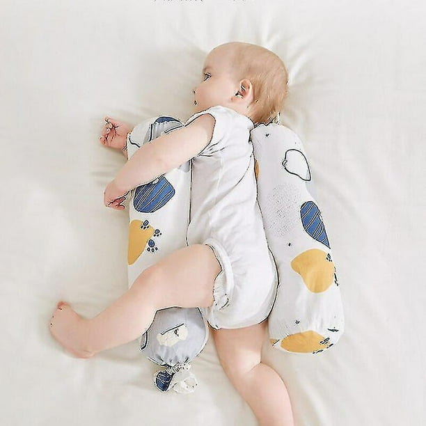 Almohada comoda de algodon para bebe cojin de apoyo para el respaldo para dormir de lado para recien nacido almohada de proteccion para dormir con