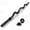 Black, variant on 47" EZ Curl Bar Weight Lifting Bar, for Hip Thrusts/Squats/Lunges, 1" Weight Plates Curling Bar for Gym and Home, with Star Collars