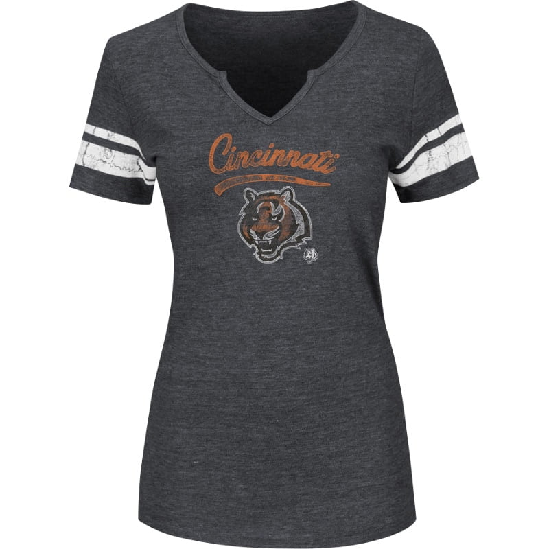 Cincinnati Bengals Majestic Women's Plus Size Game Tradition T-Shirt - Charcoal - Walmart.com 