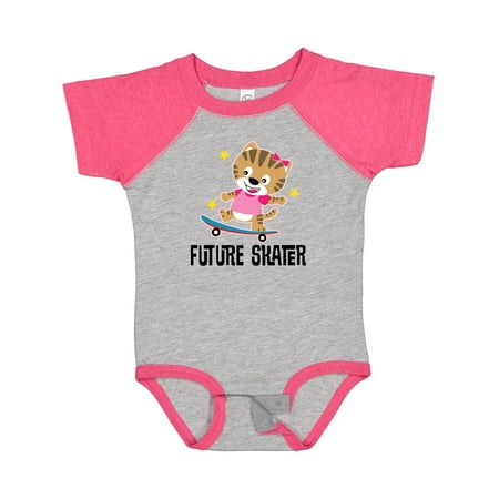 

Inktastic Skateboarding Girls Future Skater Gift Baby Girl Bodysuit