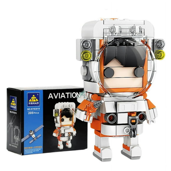 Compatible with Lego building blocks light interstellar astronaut ornament toy gift (astronaut No. 3)