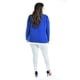 thumbnail image 3 of Blusa de mangas con relieve Roman Fashion /Tallas Extras, 5107 (Azul rey) azul 42, 3 of 7