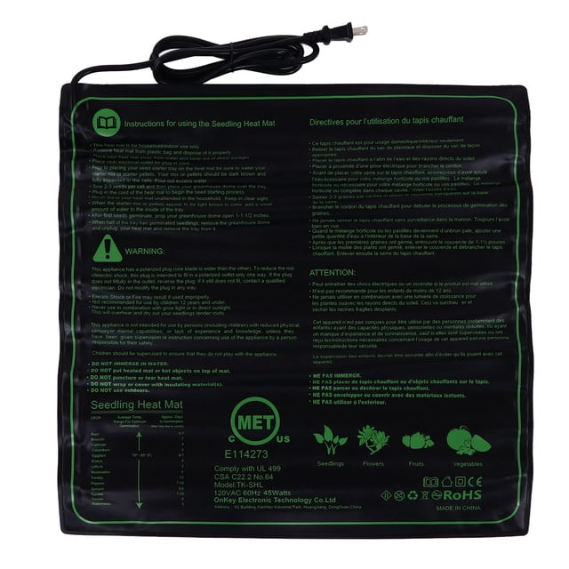 Estera térmica impermeable para plántulas, estera para vivero de plantas, almohadilla térmica de silicona para plantas, estera para vivero, tecnología avanzada