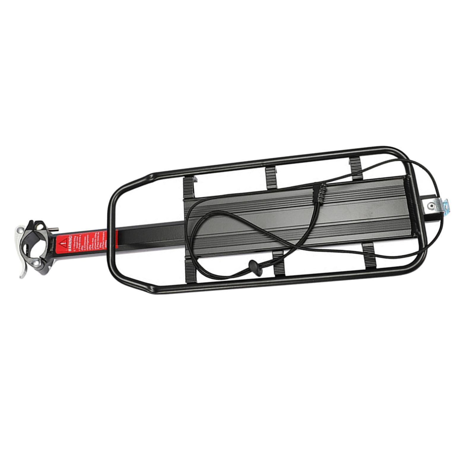 Bike Cargo Rack Luggage Carrier Rack Rear Seat Post Mount Lightweight Durable Easy to Install with Elastic Rope Rack