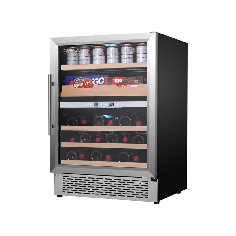 Pemberly Row 2-Zone Luxury Gourmet Center for Cans+Wine Bottles+Fine Foods