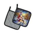 thumbnail image 2 of Carolines Treasures DAC4095PTHD 7.5 x 7.5 in. Chinese Crested & Santa Claus Pot Holders - Set of 2, 2 of 5