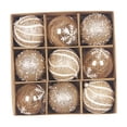 thumbnail image 3 of 9 Uds adornos de bolas de Navidad adornos navideños decoración DIY adornos colgantes de de Navidad para fiesta de año nuevo al aire libre Estilo B, 3 of 8