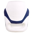 thumbnail image 3 of MSC Captain Seat, Sports Seats, Bucket Seats, with Flip up Seat Bolster, White/Blue, 3 of 5