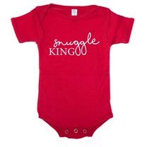 Snuggle King Baby Boy one piece, Funny Baby Rompers for Boys - Red CA165BABY S3 6-12