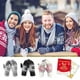 thumbnail image 4 of HÖTER Guantes de invierno con estampado de flores de nieve que mantienen el calor con pantalla táctil para mujeres y hombres (gris), 4 of 5
