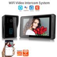 thumbnail image 2 of Timbre inteligente con WiFi, videoportero con cámara, videoportero, pantalla LCD de 7 pulg Abanopi Timbre visual, 2 of 7
