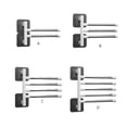 thumbnail image 3 of Creative Swivel Towel Bar Wall Mount Bathroom Towel Rack Holder Organizer, 3 of 19