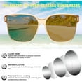 thumbnail image 6 of FEISEDY Sunglasses Fit Over Glasses Oversized Polarized Shiny for Women Sunglasses UV400 B0269, 6 of 7