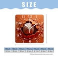 thumbnail image 2 of 14 Inch Wall Clock Battery Operated Square Clock for Office, Kitchen, Outdoor, Living Room,Baseball Cute, 2 of 4