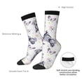 thumbnail image 4 of Fuzoiu Rabbit And Butterfly Print Athletic Crew Socks for Men & Women,Casual Crew Socks,Above Ankle Crew Socks for Business, Casual, 4 of 6