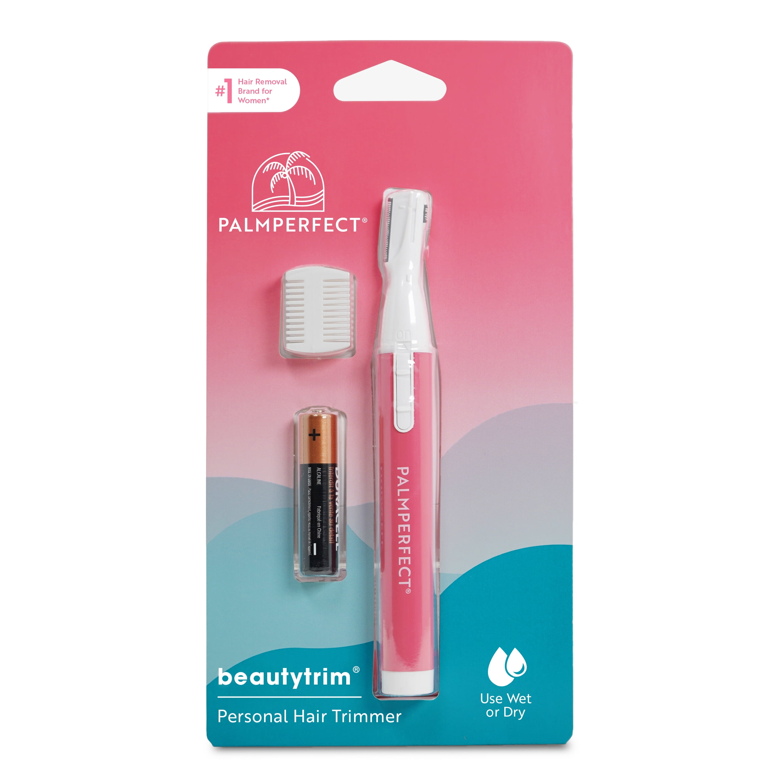 Palmperfect Beautytrim, Battery-Operated Personal Hair Trimmer, Female Electric Shavers