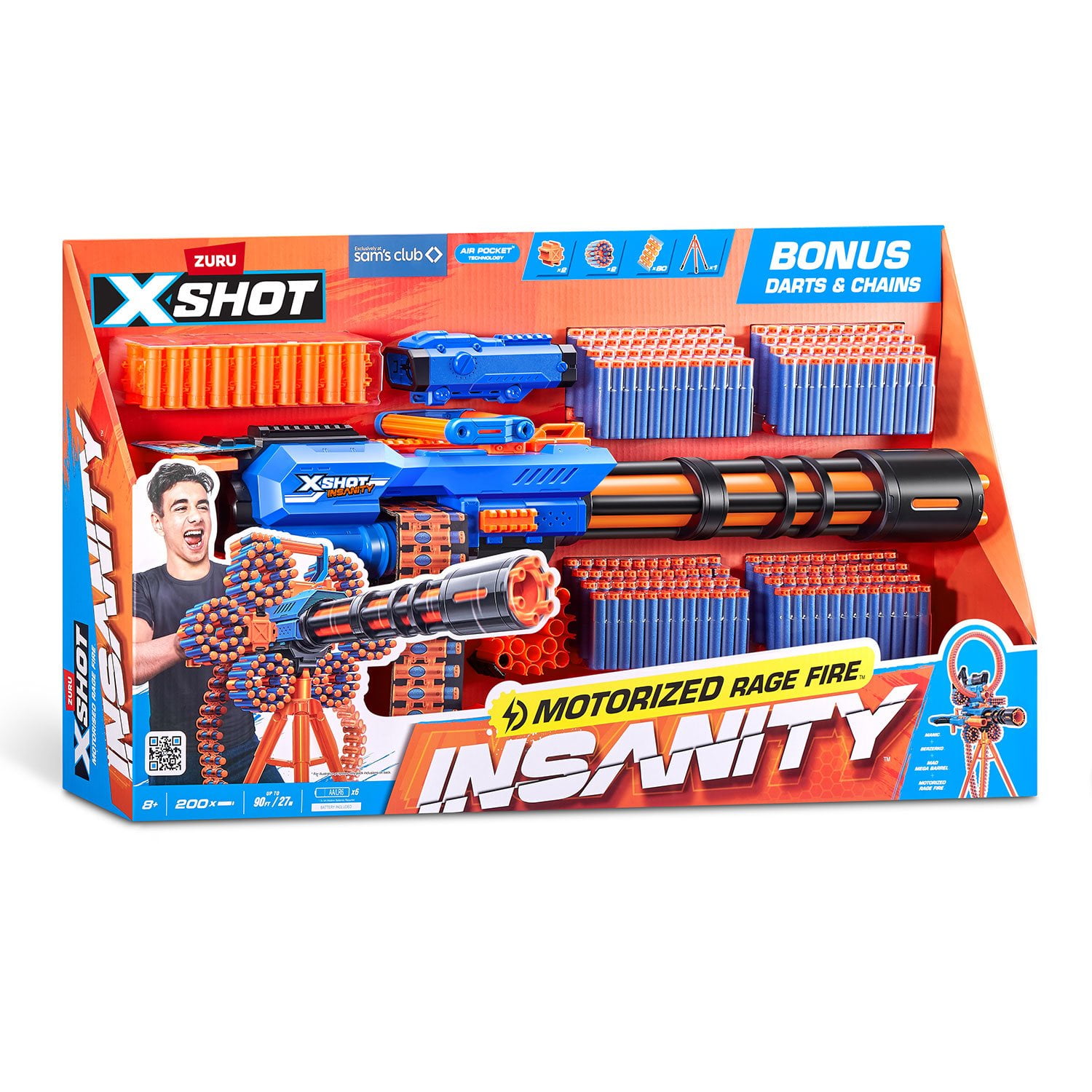 Zuru X-Shot Insanity Motorized Rage Fire Blaster - Samsclub.com