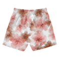 thumbnail image 2 of Kids' Beach Pants Comfortable Swim Trunks Pink and Brown Tie-dye Flowers Shorts for Pool Vacation and Lounge Wear Small, 2 of 8