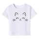 thumbnail image 1 of Gibobby Blusas Termicas Dama Ropa de camiseta de manga corta con estampado de letras de primavera y verano para niñas pequeñas y bebés （Blanco， 8-9 Años), 1 of 4