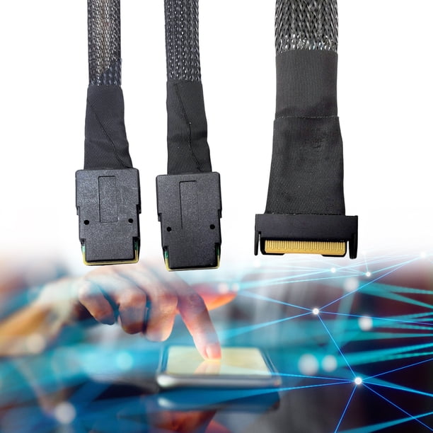 Cable conexión Adaptador servidor MClO X8 MCIO 8i(74P) a dual SFF-8087 PCIE5.0 alta velocidad