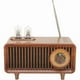 thumbnail image 1 of wonima11 Retro Speaker Vintage Classic Speaker Mini Radio Speaker with LED Light External Ambient Lights Support Memory Card U Disk for PC Laptop(Wood Color), 1 of 1