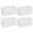 White, variant on Gymnture 4pcs Wall Mounted Floating Storage Boxes Plastic Organizer Rack Shelf