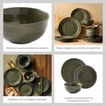 thumbnail image 3 of Better Homes & Gardens Artisan Stoneware Dinnerware Set, Green, 12-Piece, 3 of 15