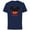Navy, variant on Disney Mickey Mouse Red Shorts Icon Primo Familia Spanish- Short Sleeve Cotton T-Shirt for Adults - Customized-White