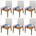 thumbnail image 2 of KLL Morpho butterfly and dandelion Pattern Seat Covers for Dining Room Chairs,Washable Chair Seat Chair Covers Seat Protector-Six Piece, 2 of 7