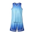 thumbnail image 2 of Tiijoy Boys Athletic Tracksuit Sports Outfits Gradient Tank Top Shorts Set, Sizes 3-4, 2 of 7