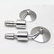 thumbnail image 4 of Paquete de 2 espejos de motocicleta Kits de herramientas duraderos Universal 360 ° Rotación corrosión resistente a la resistencia a mano accesorios de ciclomotor plateado Vogacara VI002054-02B, 4 of 7