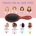 thumbnail image 7 of Red Christmas Reindeer Pattern Hair Brush,Girls Detangling Hair Brush,Glide Through Tangles with Ease for Wet & Dry Hair,8.8"X2.8", 7 of 7