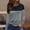 Gray, variant on SYMOID Womens Long Sleeve Crew Neck Top - Stretchy Polyester Spandex, Gray Color Block, Figure-Flattering, S-XXL, Casual Daily Wear for Spring/Fall,Size S