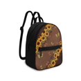 thumbnail image 2 of HELLHERO Sunflower Butterfly Decoration Small Backpack with Front Pocket Practical Mini Backpack for Work, Polyester Mini Travel Backpacks for Outing, 2 of 8