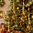 thumbnail image 4 of Lighted Christmas Bells Garland Warm White String Holiday Tree Door Decor, 4 of 7