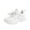 White, variant on LTTVQM Girls Sneakers Lace Up Non-Slip Gum Sole Lightweight Outdoor Running Orthopedic Shoes Mesh Breathable Walking Shoes Purple 3 Big Kids