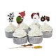 thumbnail image 4 of EeaseMX 24 piezas de adornos para cupcakes de animales de granja, adorables suministros de decoración para fiestas de cumpleaños, 4 of 7