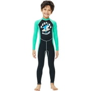 tssuouriy Wetsuits Diving Suit Drying Kids Wetsuit One-piece Boys Girls Anti-jellyfish for Snorkeling Surfing Swimming Black XL