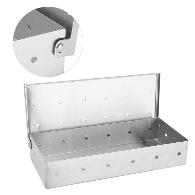 Boîte à Fumer en Acier Inoxydable Grande Capacité pour Barbecue